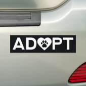 ADOPT BUMPERSTICKER (Op auto)