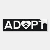 ADOPT BUMPERSTICKER (Voorkant)