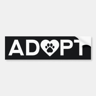 ADOPT BUMPERSTICKER