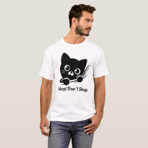 Adopt Don’t Shop Kat Pootafdruk T-Shirt Knuffel Re
