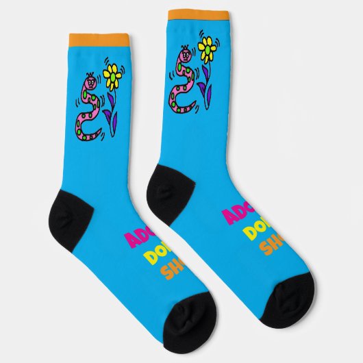 Adopt Don’t Shop - Snakes Crew Socks Sokken (Rechts)
