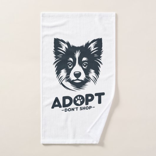 Adopt don't shop 3 bad handdoek (Handdoek)