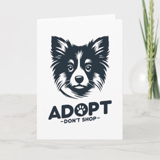 Adopt don't shop 3 kaart (Voorkant)