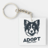 Adopt don't shop 3 sleutelhanger (Voorkant)