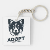 Adopt don't shop 3 sleutelhanger (Achterkant)
