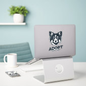Adopt don't shop 3 sticker (Laptop op bureau)