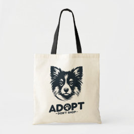 Adopt don't shop 3 tote bag