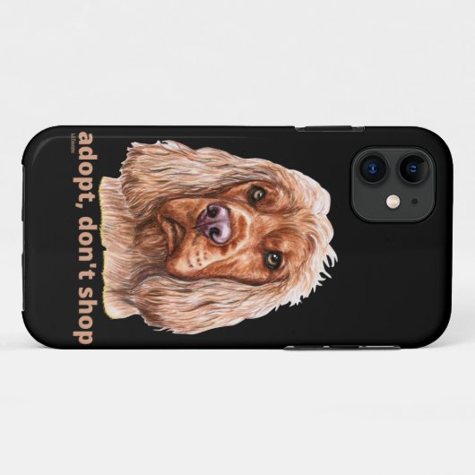 ADOPT, DON'T SHOP (English Cocker Spaniel) Case-Mate iPhone Case (Achterkant (horizontaal))
