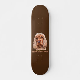 ADOPT, DON'T SHOP (English Cocker Spaniel) Persoonlijk Skateboard