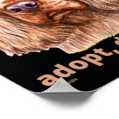 ADOPT, DON'T SHOP (English Cocker Spaniel) Poster (Hoek)