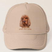 ADOPT, DON'T SHOP (English Cocker Spaniel) Trucker Pet (Voorkant)