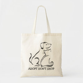 Adopt Don't Shop Hond Kat Budget Tote Bag