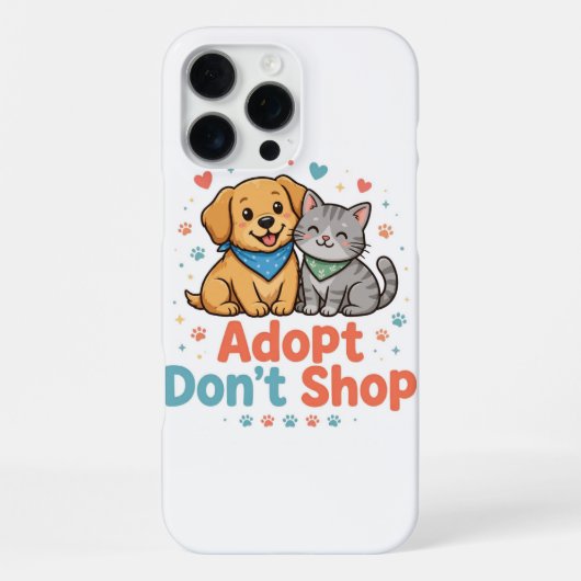 Adopt Don't Shop iPhone 16 Pro Max Hoesje (Achterkant)