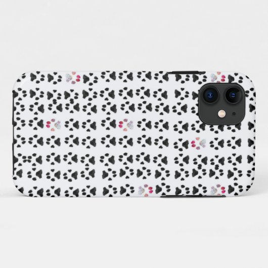 Adopt Dont Shop Paw Pattern Case-Mate iPhone Case (Achterkant (horizontaal))