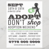 Adopt Don't Shop, Pet Adoptie Event Advertising Flyer (Voorkant)