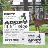Adopt Don't Shop, Pet Adoptie Event Advertising Visitekaartje