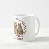 Adopt Don't Shop V2 koffiemok (Voorkant rechts)