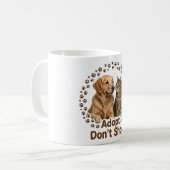 Adopt Don't Shop V2 koffiemok (Voorkant links)