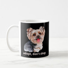 ADOPT, DON'T SHOP (Yorkshire Terrier) schattige ho Koffiemok