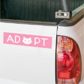 "ADOPT" Kat Bumpersticker (Op Truck)