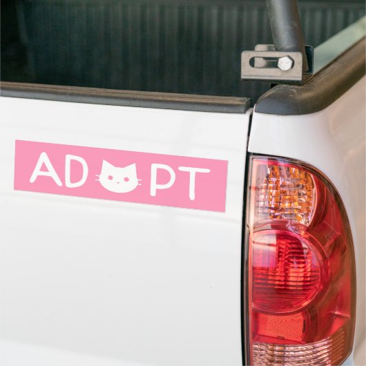 "ADOPT" Kat Bumpersticker (Op Truck)