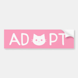 "ADOPT" Kat Bumpersticker