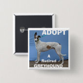 ADOPT (WBD) v.2 Vierkante Button 5,1 Cm (Voorkant /achterkant)
