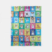 Adopted Dog Fleece Blanket 30" x 40" (Voorkant)