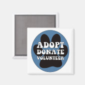 Adopteer Doneer Vrijwilliger Magneet (Voorkant / Achterkant)