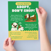 Adopteer Don't Shop Pet Shelter Flyer (Hand)