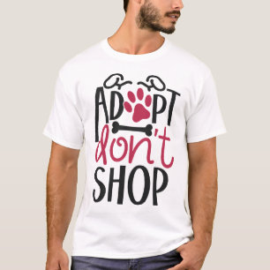 Adopteer Dont Shop Red Animal Rescue Awareness T-shirt
