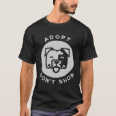 Adopteer Dont Shop Save Life Rescue Dieren Liefde T-shirt (Voorkant)