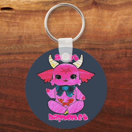 Adopteer een baphomet sleutelhanger (Voorkant)