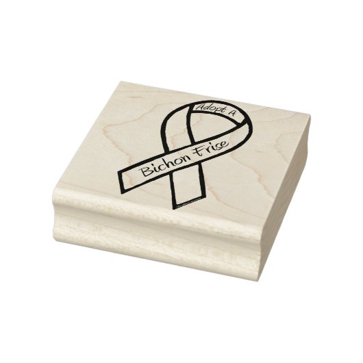 Adopteer een Bichon Frise Rubberstempel (Stempel)