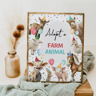 Adopteer een Boerderij Animal Barnyard Birthday Bo Poster