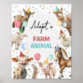 Adopteer een Boerderij Animal Barnyard Birthday Bo Poster (Voorkant)