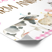 Adopteer een Boerderij dierverjaardagsteken Poster (Hoek)