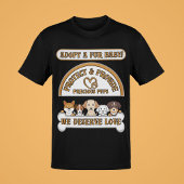 Adopteer een bont Baby Zorg & Bescherm Dierenliefd T-shirt