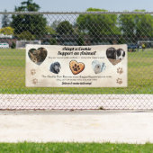 Adopteer een Cookie Dierenreddingsfonds Fondsenwer Spandoek (Insitu)