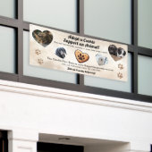 Adopteer een Cookie Dierenreddingsfonds Fondsenwer Spandoek (Buitenkant Gebouw)