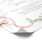 Adopteer een Dwaze Gans Whimsical Roze meisje Verj Poster (Hoek)