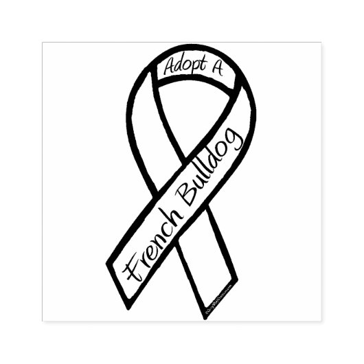 Adopteer een Franse buldog Rubberstempel (Afrduk)