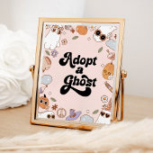 Adopteer een Ghost Halloween Verjaardagsfeest Poster