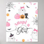 Adopteer een Ghost Halloween verjaardagsfeestje Poster (Voorkant)
