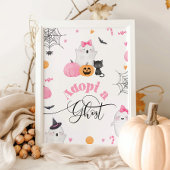 Adopteer een Ghost Halloween verjaardagsfeestje Poster