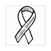 Adopteer een Golden Retriever Rubberstempel (Afrduk)