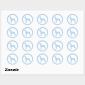 Adopteer een grote Deense Stickers (Vel)