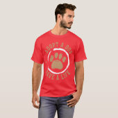 Adopteer een hond Red een leven Animal Rights Dog T-shirt (Voorkant volledig)