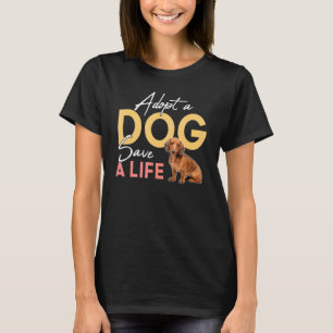 Adopteer een hond Save A Life Rescue dashond T-shirt