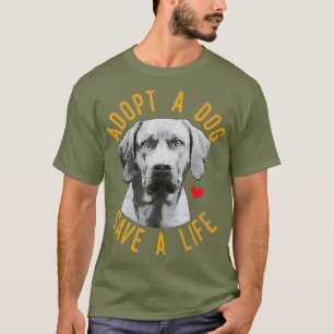 Adopteer een hond Save A Life Rescue Rhodesian Gif T-shirt